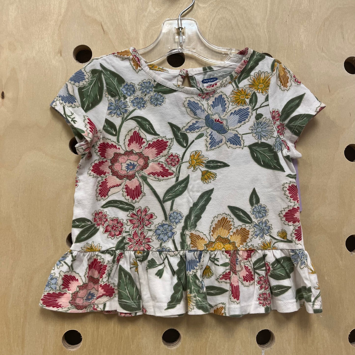 White Floral Top