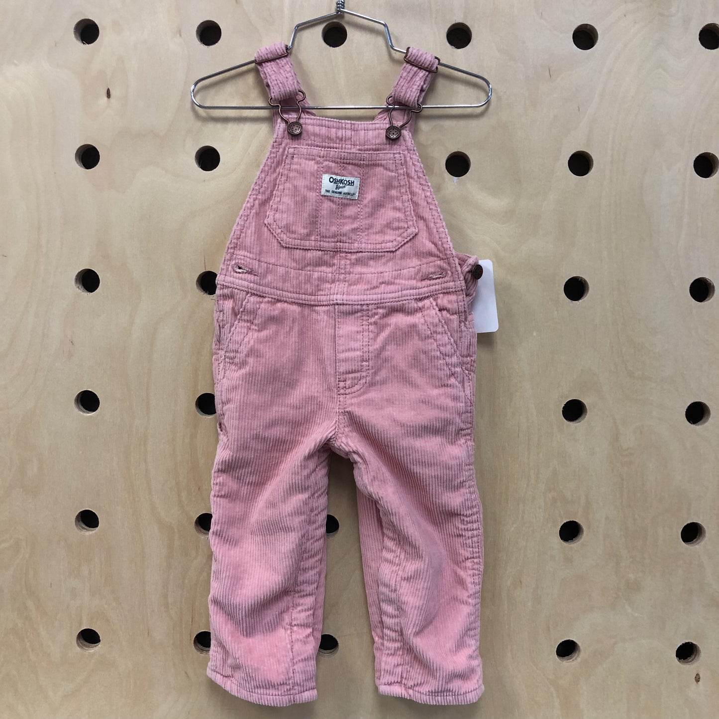 Pink Corduroy Lined Overalls