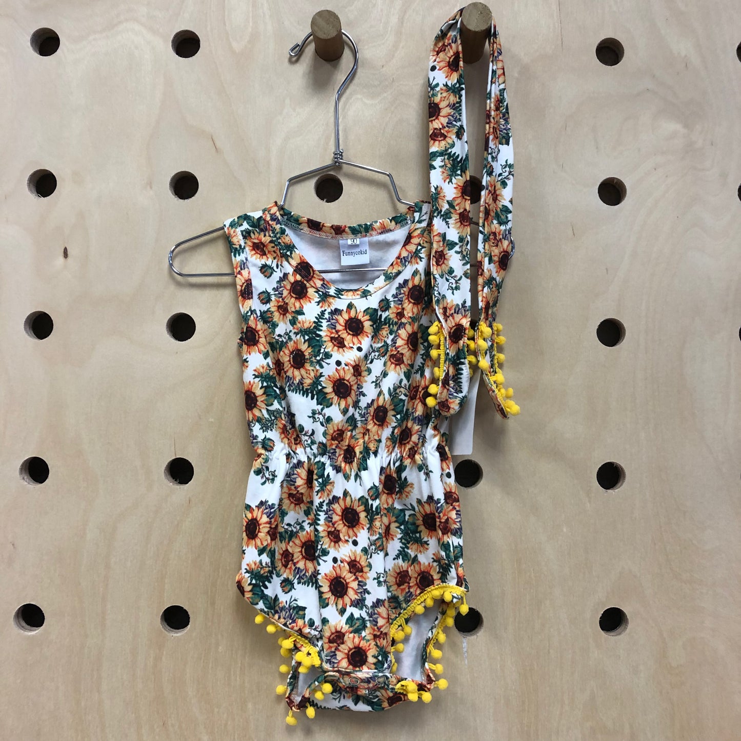 Sunflower Romper w/Headband