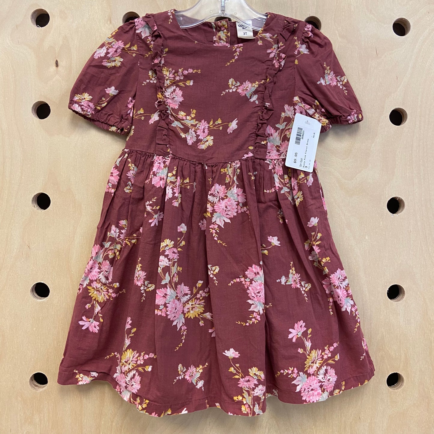Dusty Pink Floral Dress