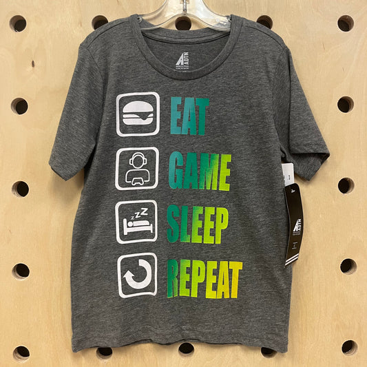Eat Game Sleep Repeat Tee NEW