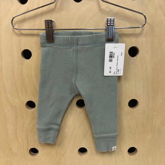 Dusty Blue Ribbed Bottoms