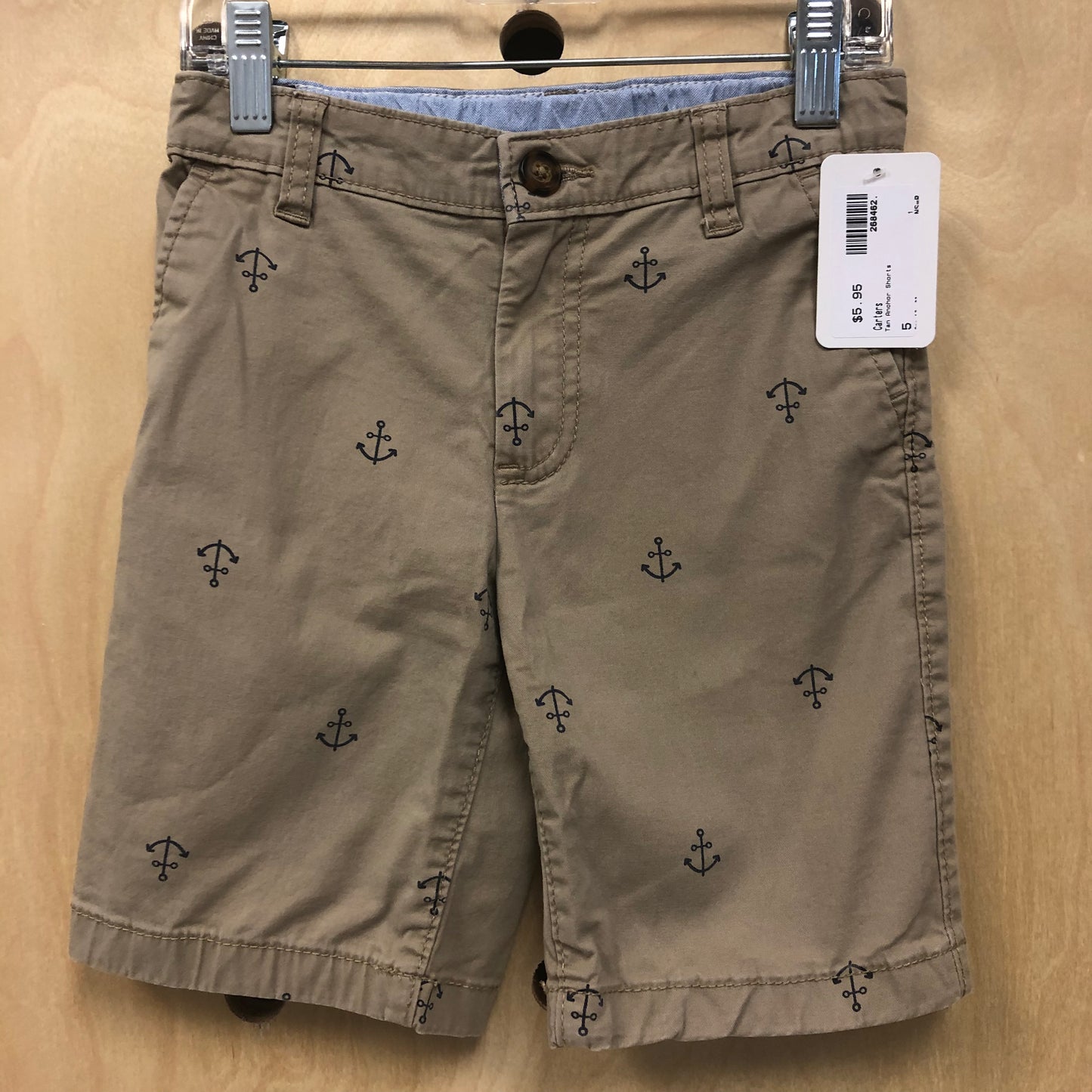 Tan Anchor Shorts