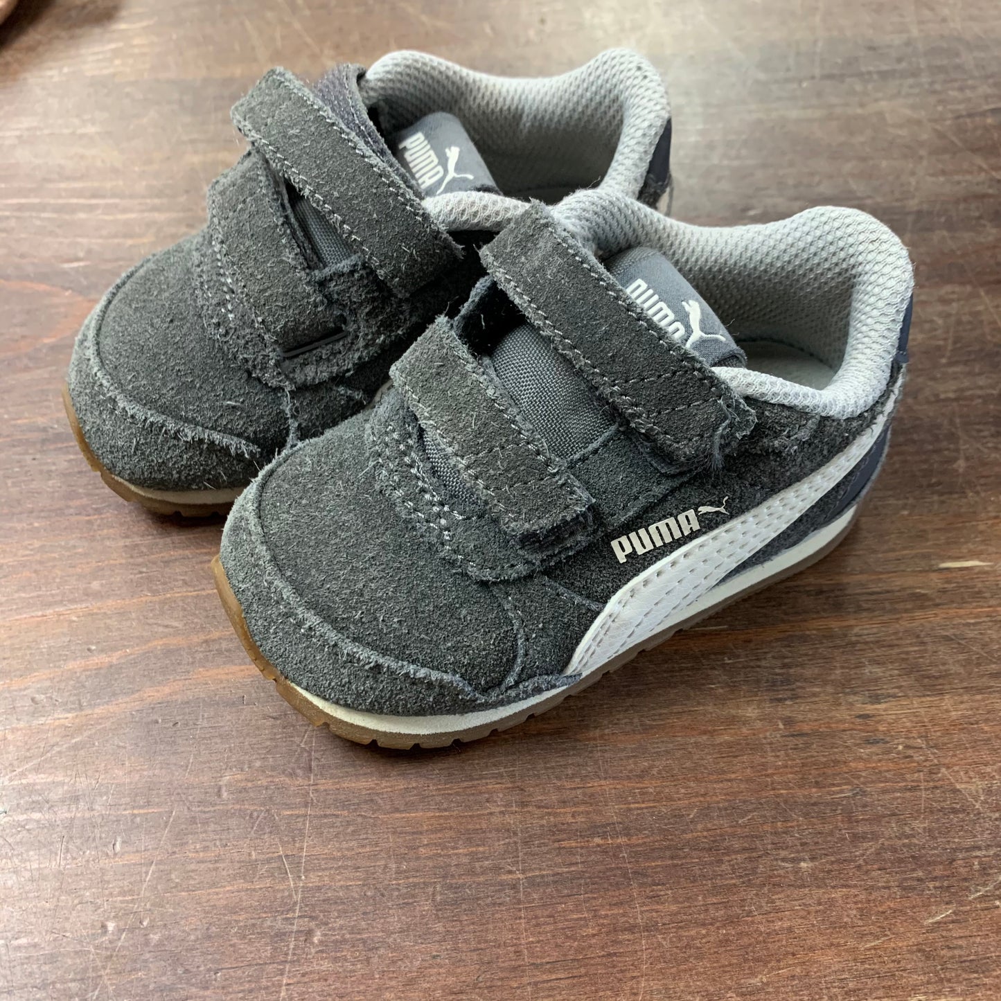 Grey Velcro Sneakers
