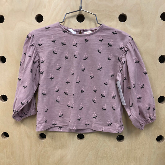 Lavender & Grey Floral Top
