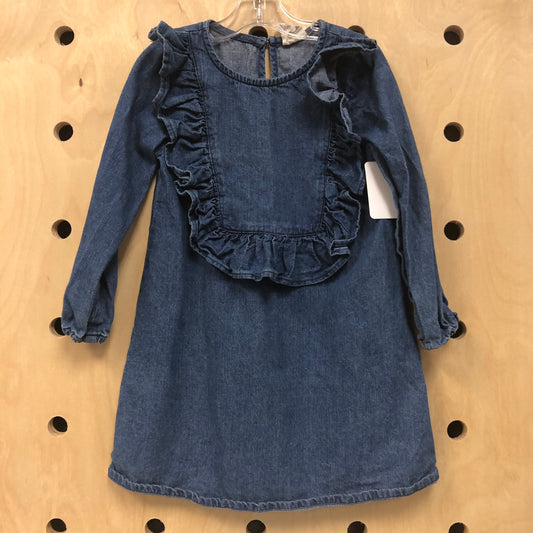 Denim Ruffle Dress