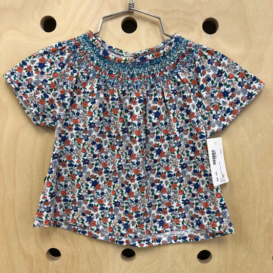 Floral Smocked Top