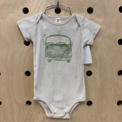 Travel VW Bus Oatmeal Bodysuit