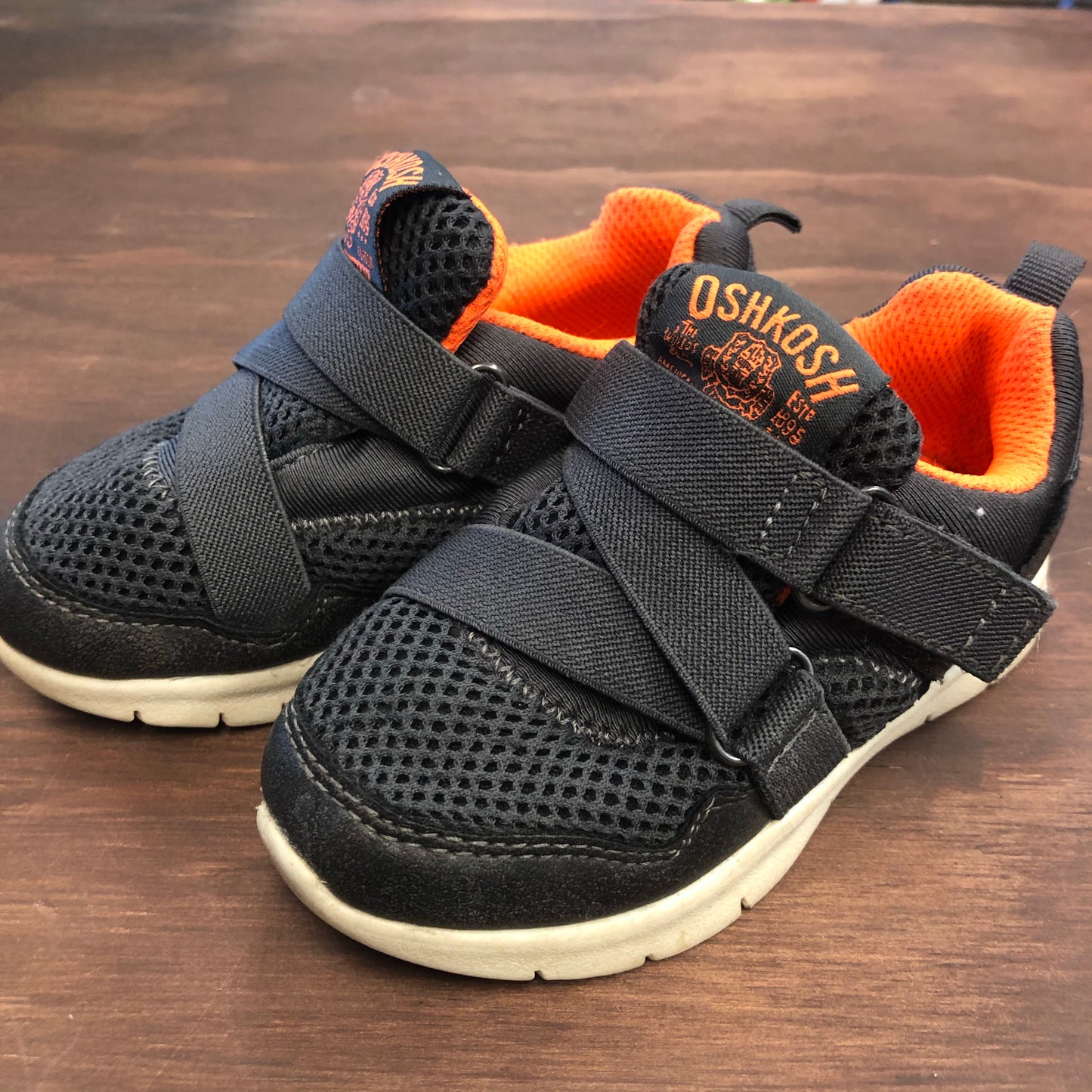 Dark Grey Velcro Sneakers