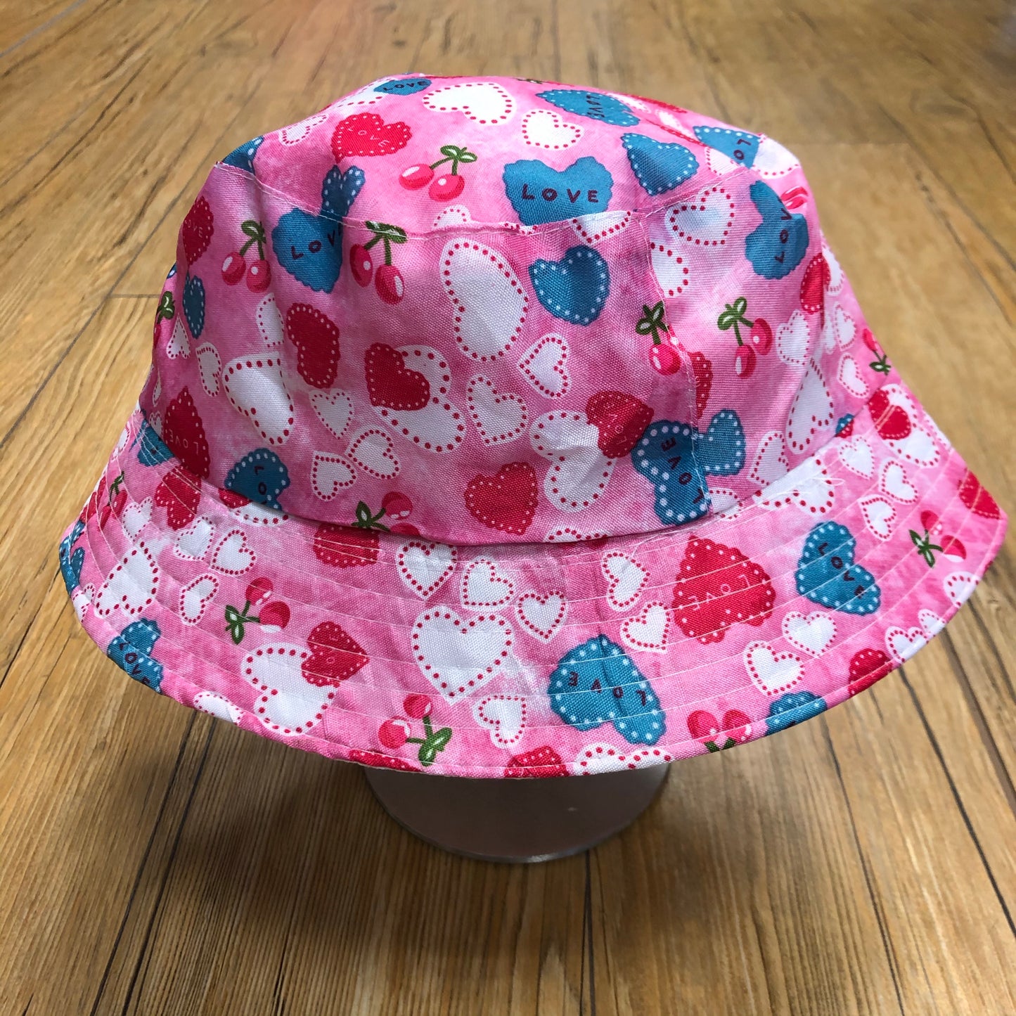 NEW Pink Hearts Bucket Hat