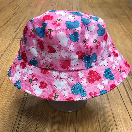 NEW Pink Hearts Bucket Hat