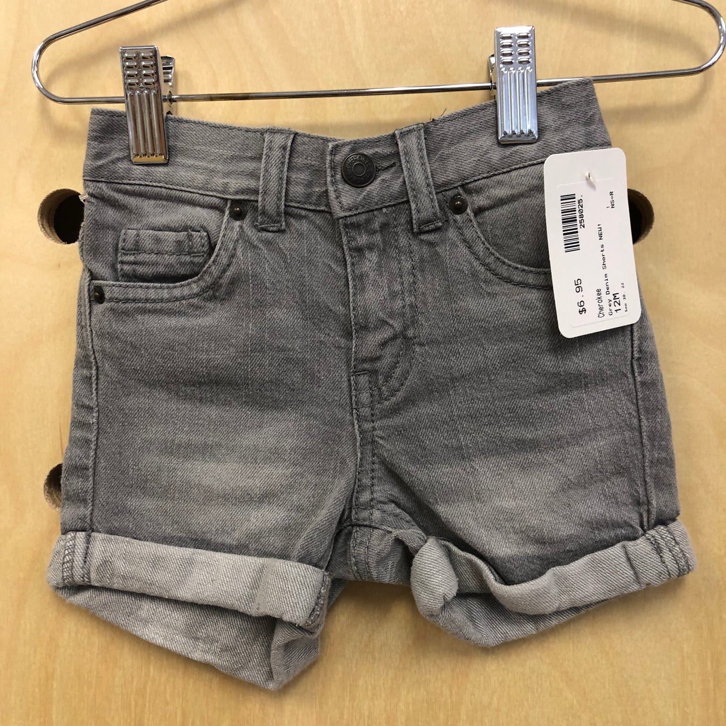 Grey Denim Shorts NEW!