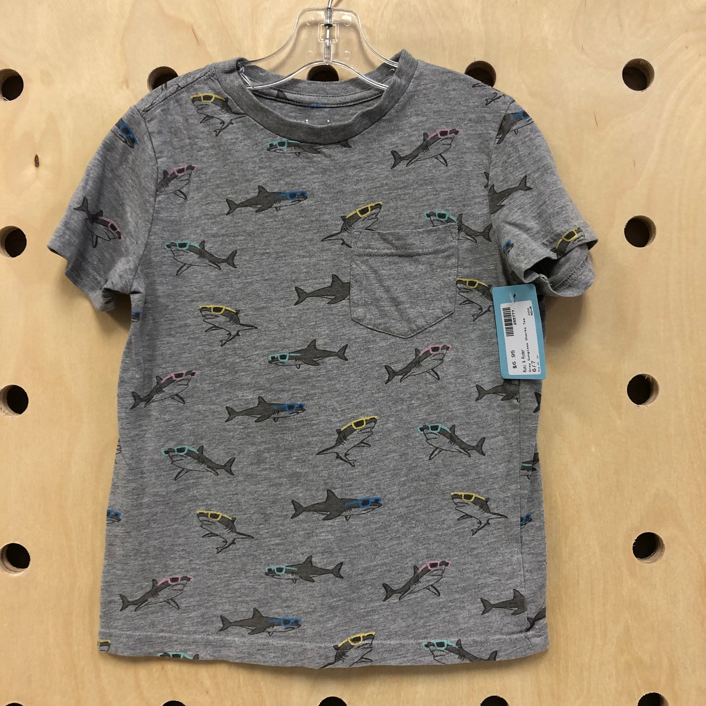 Grey Sunglass Sharks Tee
