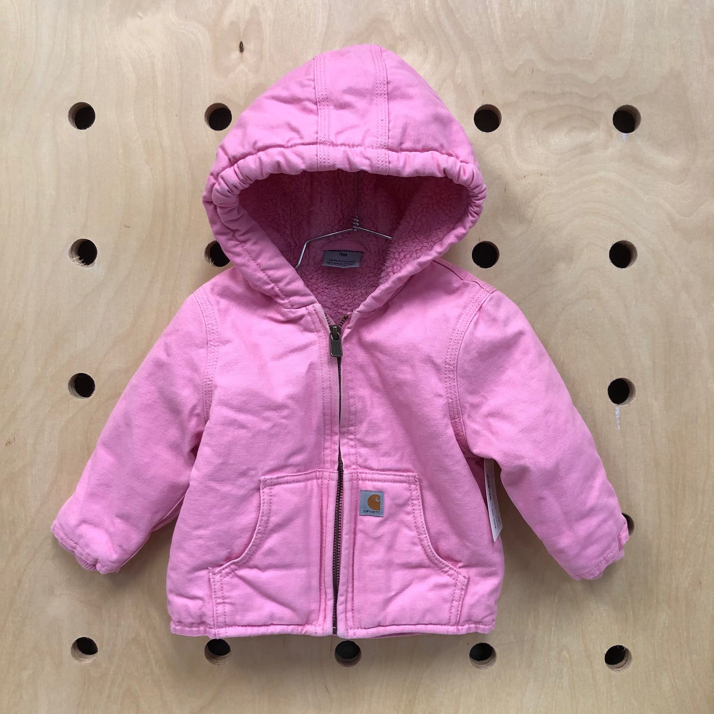 Pink Sherpa Lined Jacket