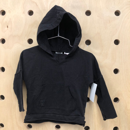Black Pocket Hoodie Pullover
