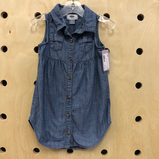 Denim Sleevless Dress