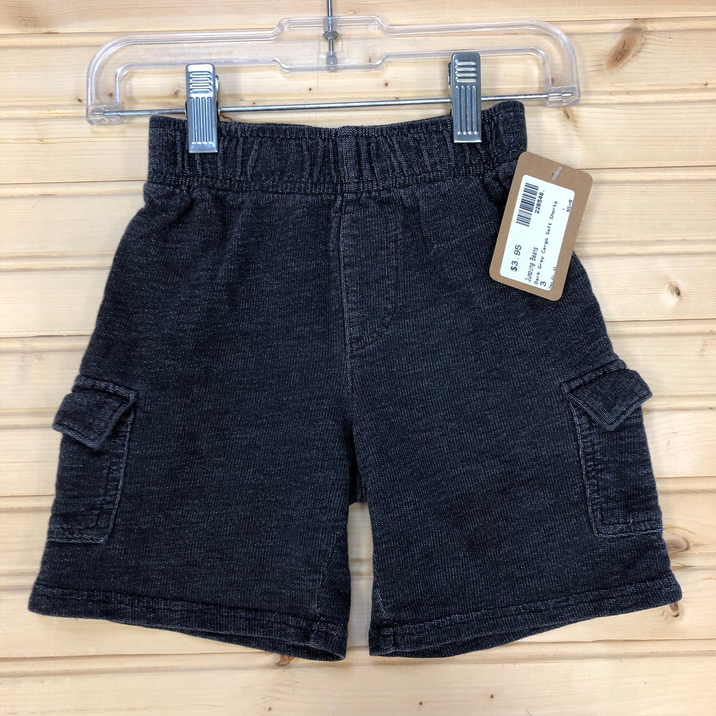 Dark Grey Cargo Soft Shorts