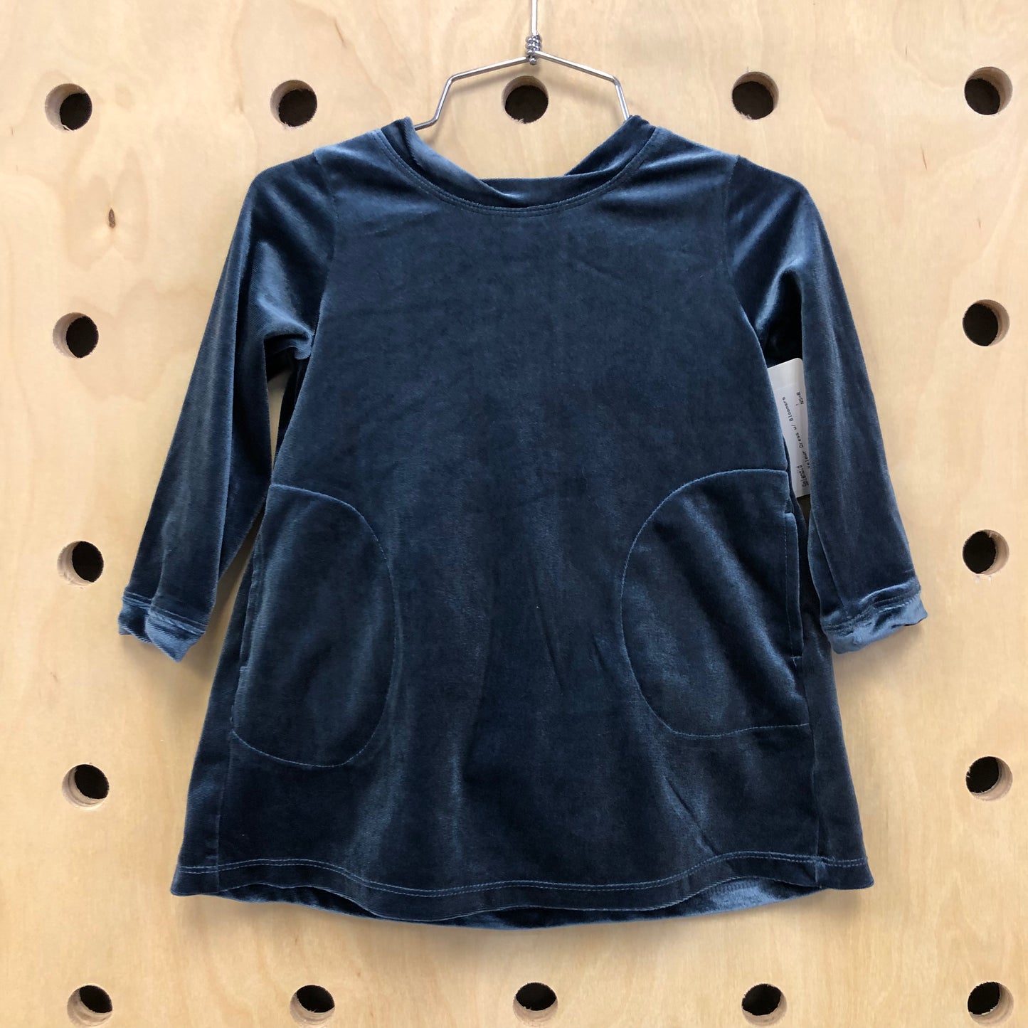 Blue Velour Dress w/ Bloomers