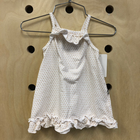 Cream+Tan Dress