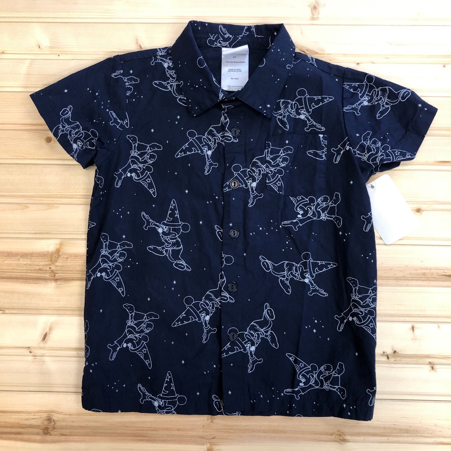 Wizard Mickey Button Up