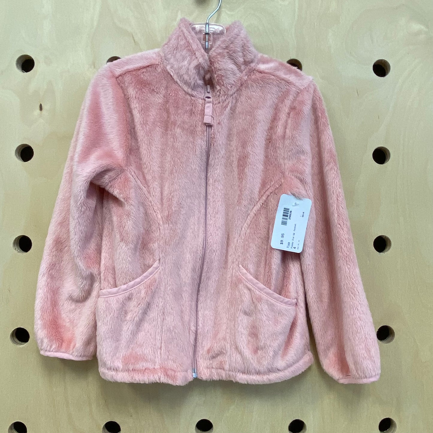 Fuzzy Zip Up Jacket