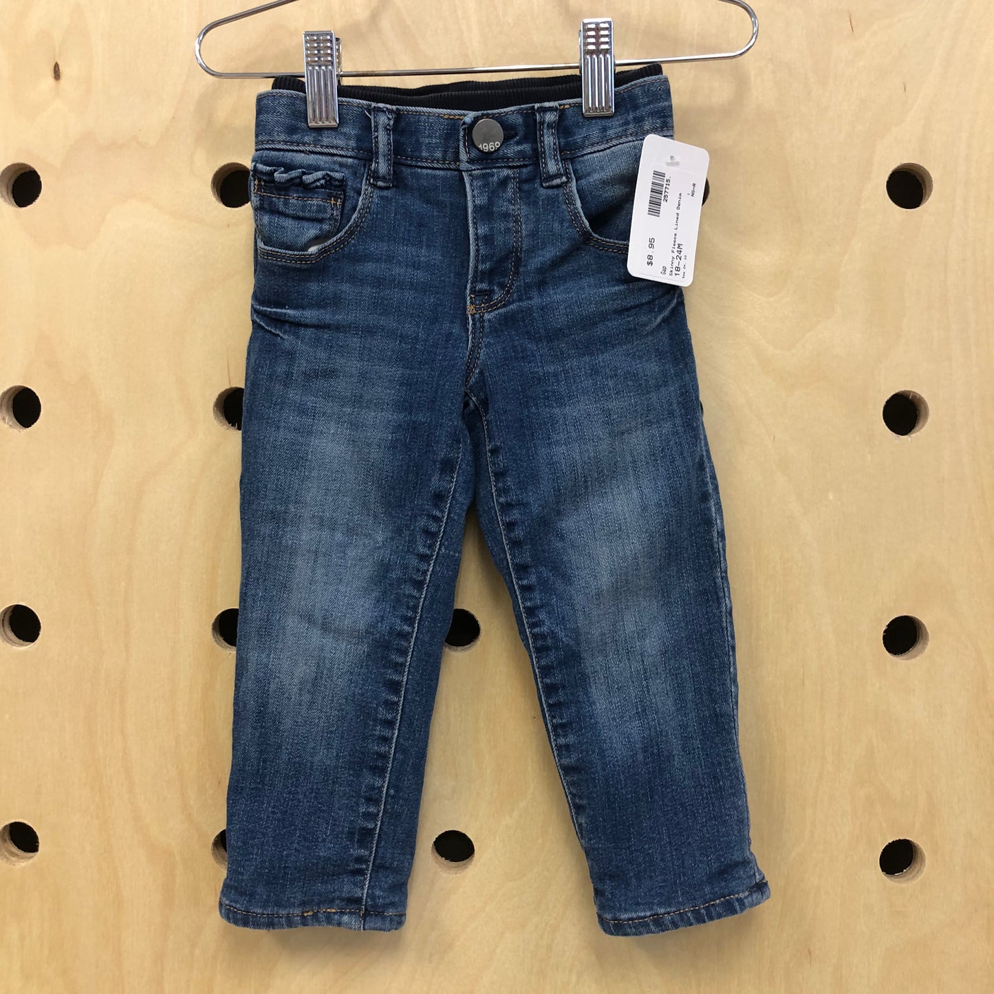 Skinny Fleece Lined Denim