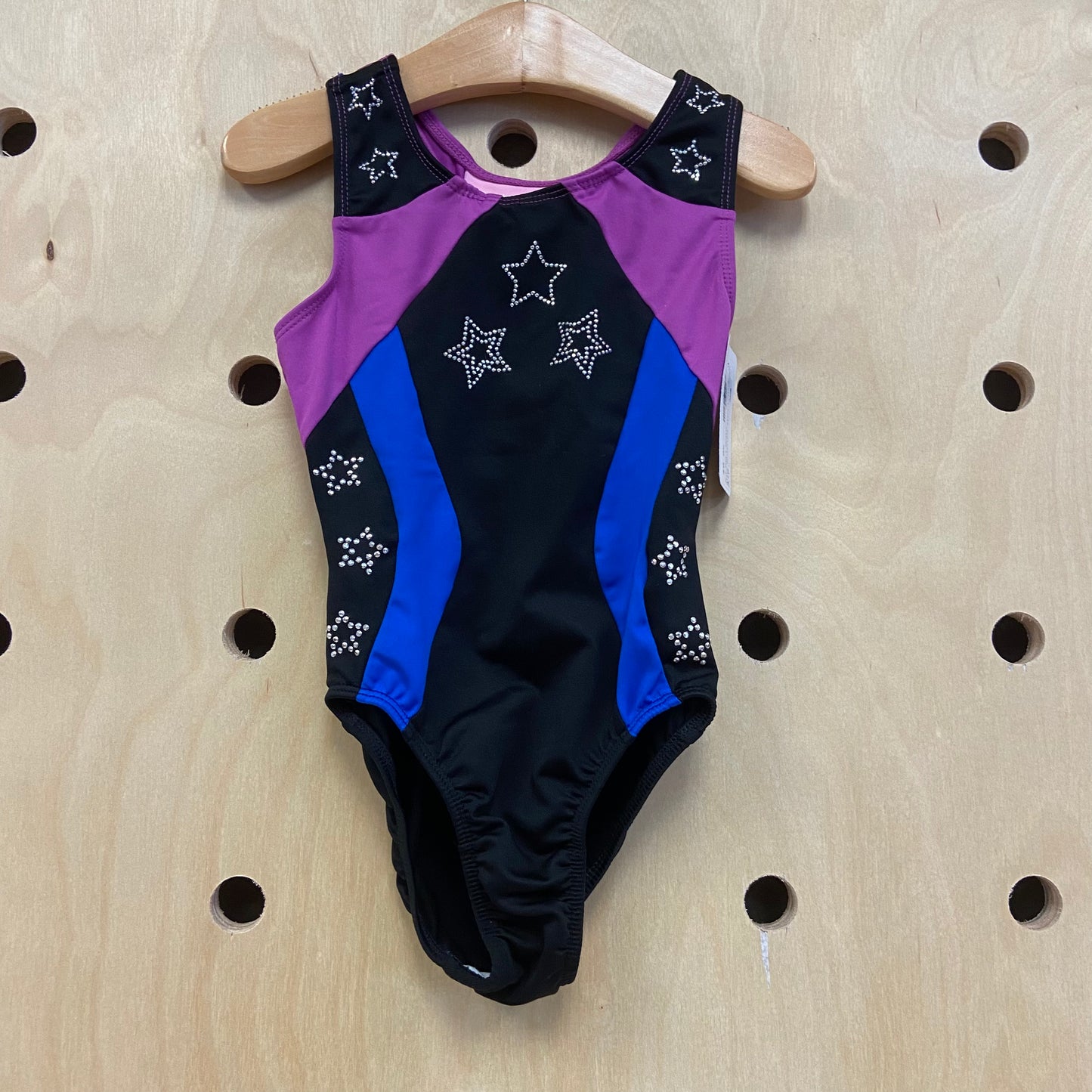 Black Rhinestone Stars Leotard