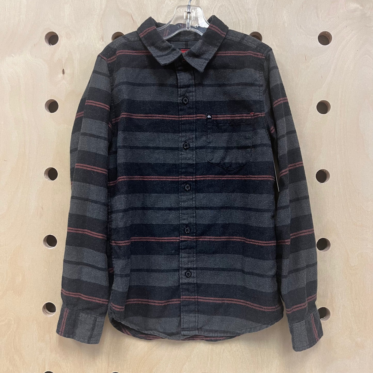 Charcoal Striped Flannel