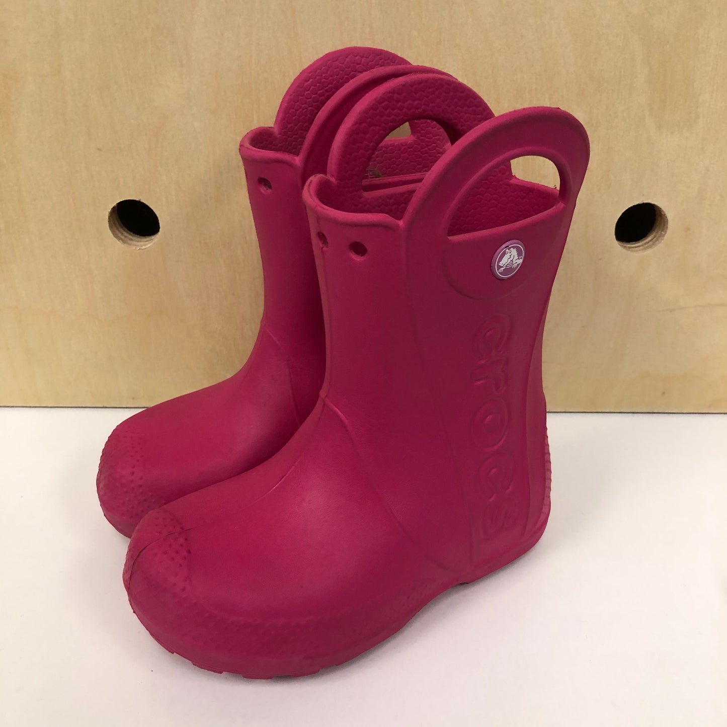 Pink Rubber Boots