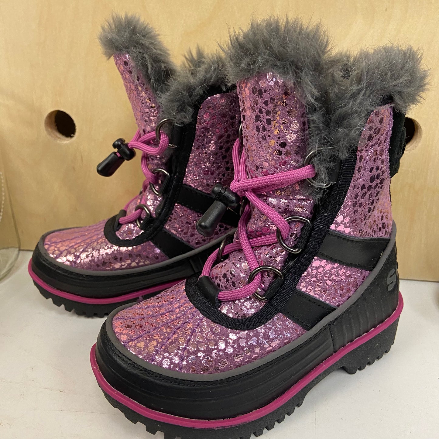 Pink Fur Tivoli Snow Boots