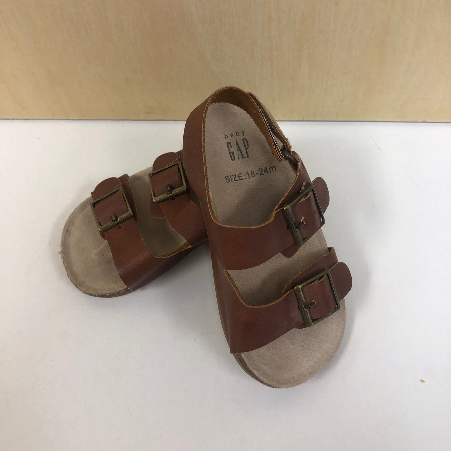 Brown Buckle Sandals