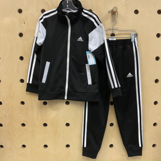 Black + White Track Suit