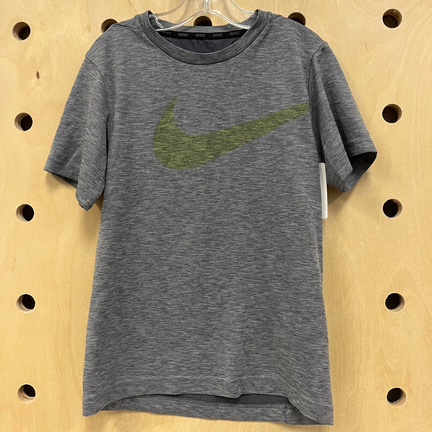 Grey Heathered Logo Tee