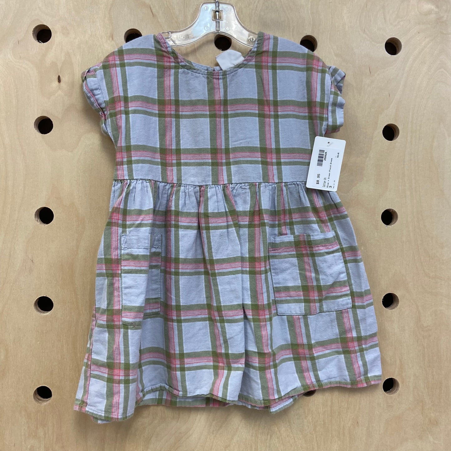 Blue + Green Plaid Dress