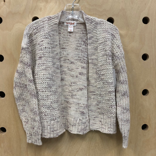 Cream + Lavender Knit Cardigan