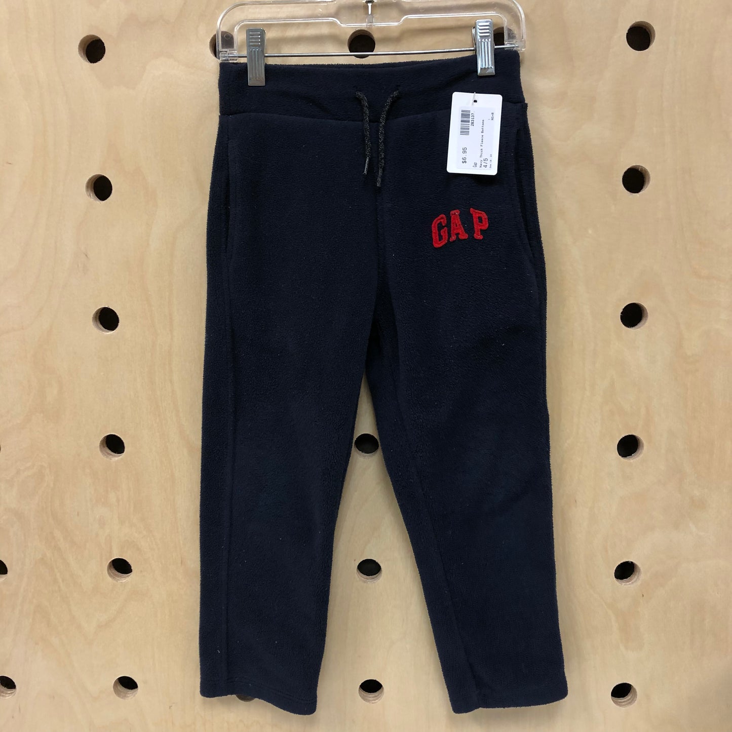 Navy Thick Fleece Bottoms
