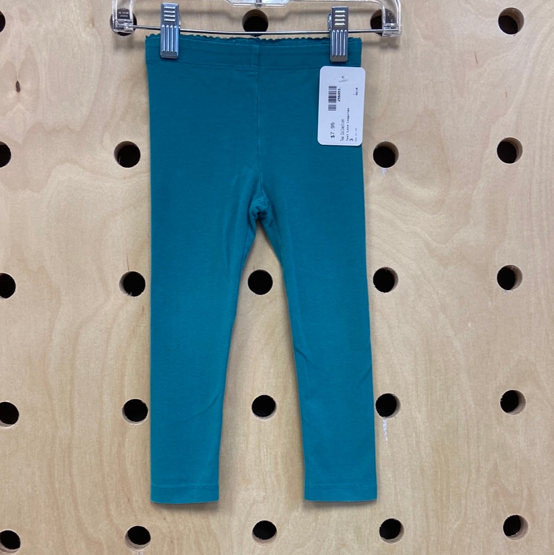 Teal Lace Leggings