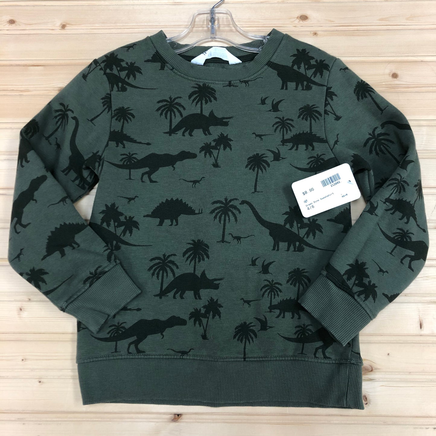 Green Dino Sweatshirt
