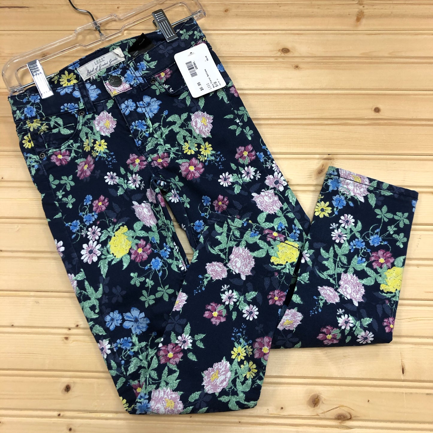 Navy Floral Bottoms