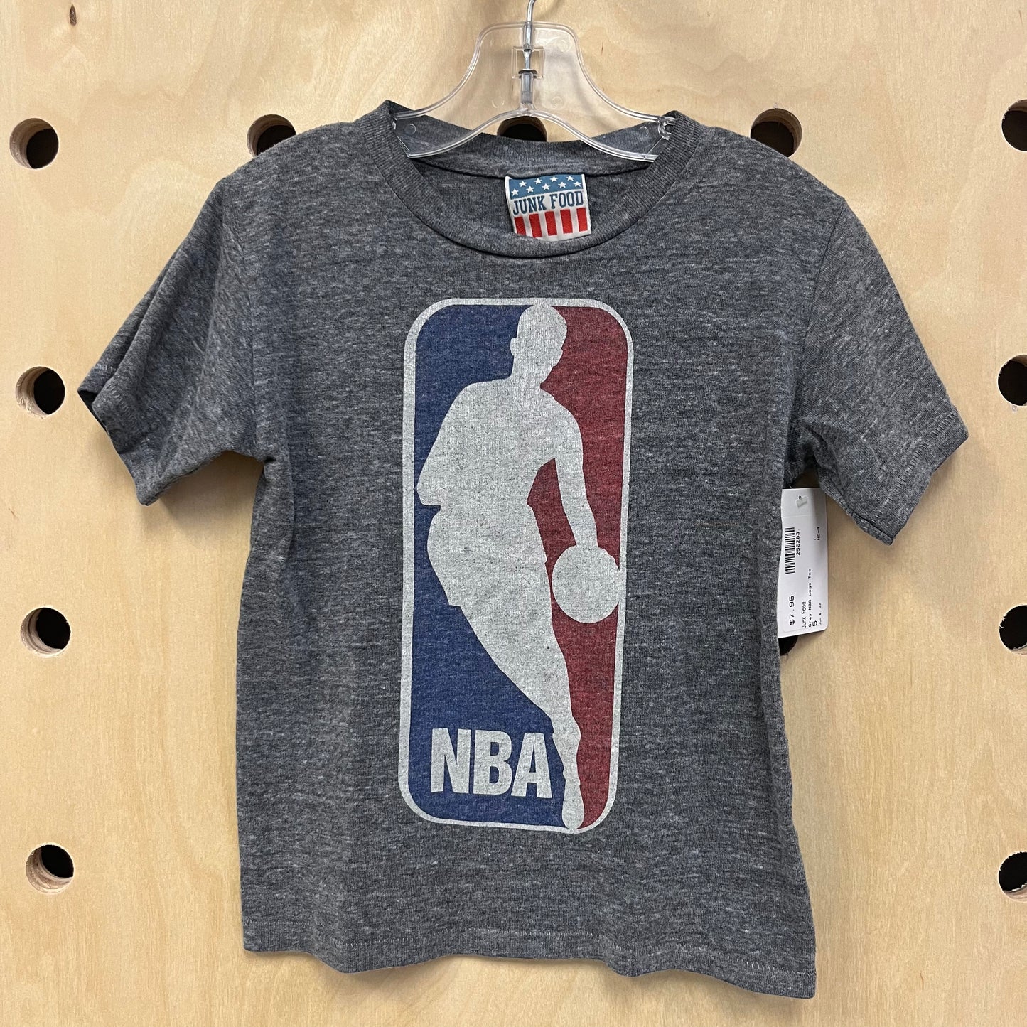 Grey NBA Logo Tee