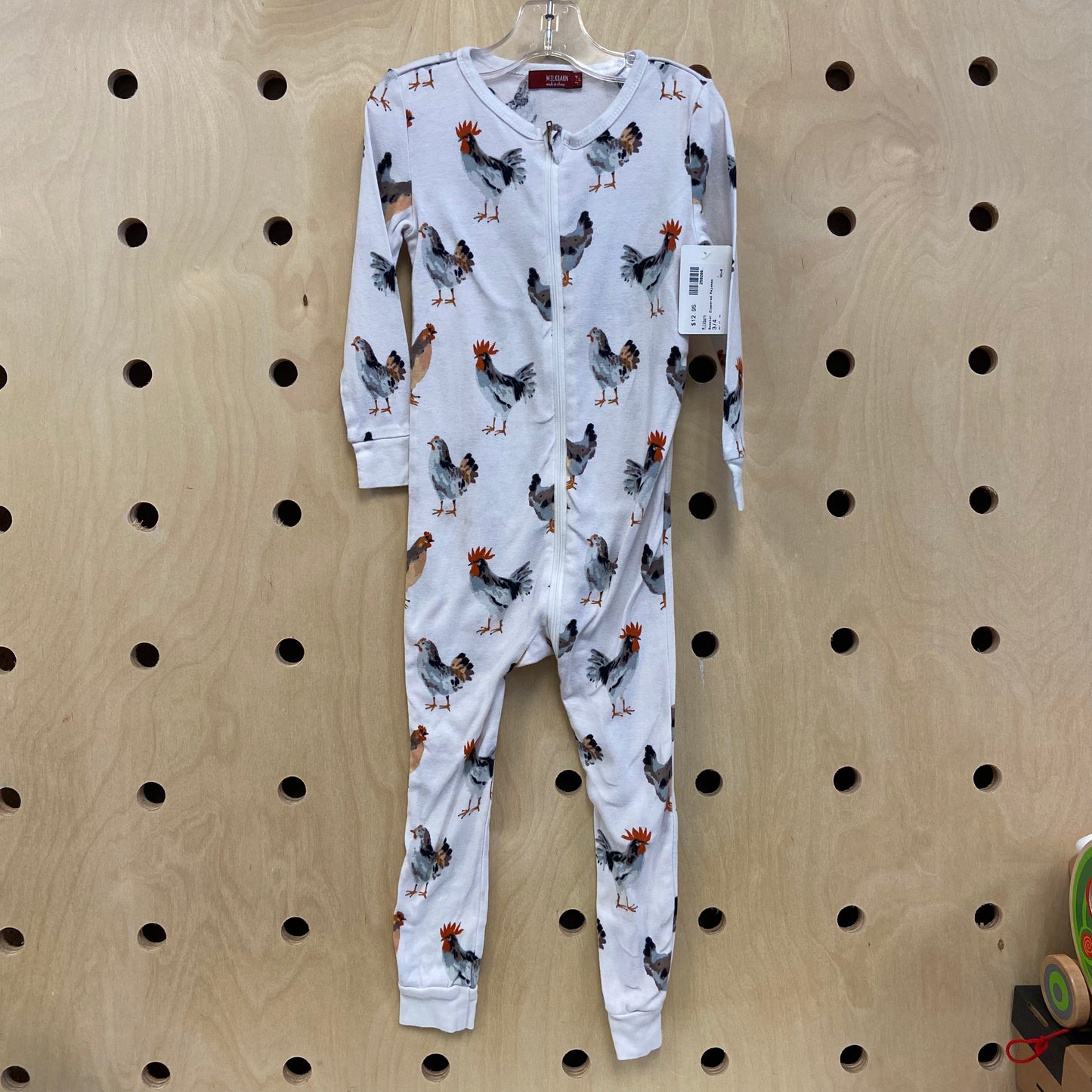 Rooster Zippered Pajamas