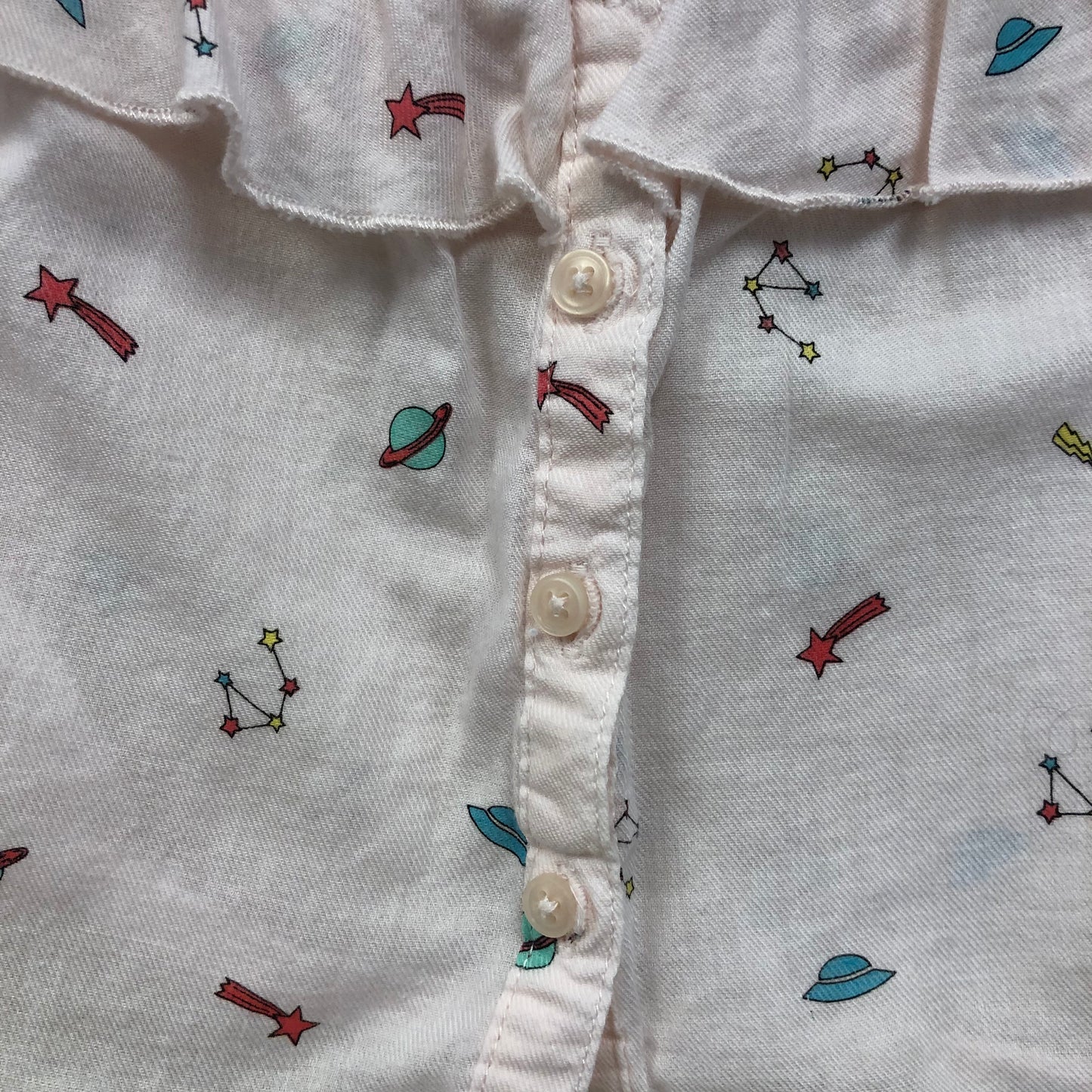 Pink Space Button Up Shirt