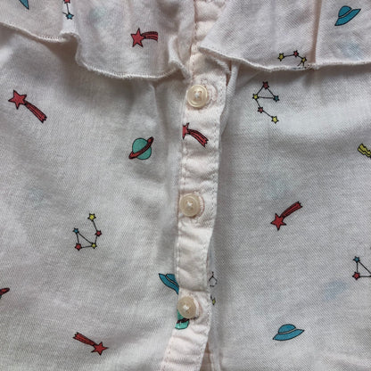Pink Space Button Up Shirt