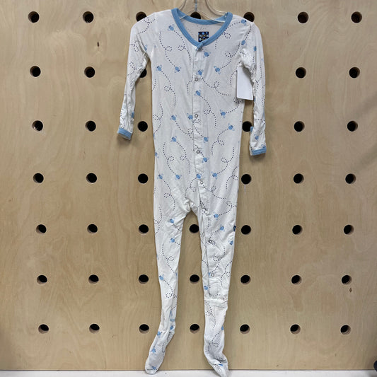 Lightning Bug Bamboo Footies