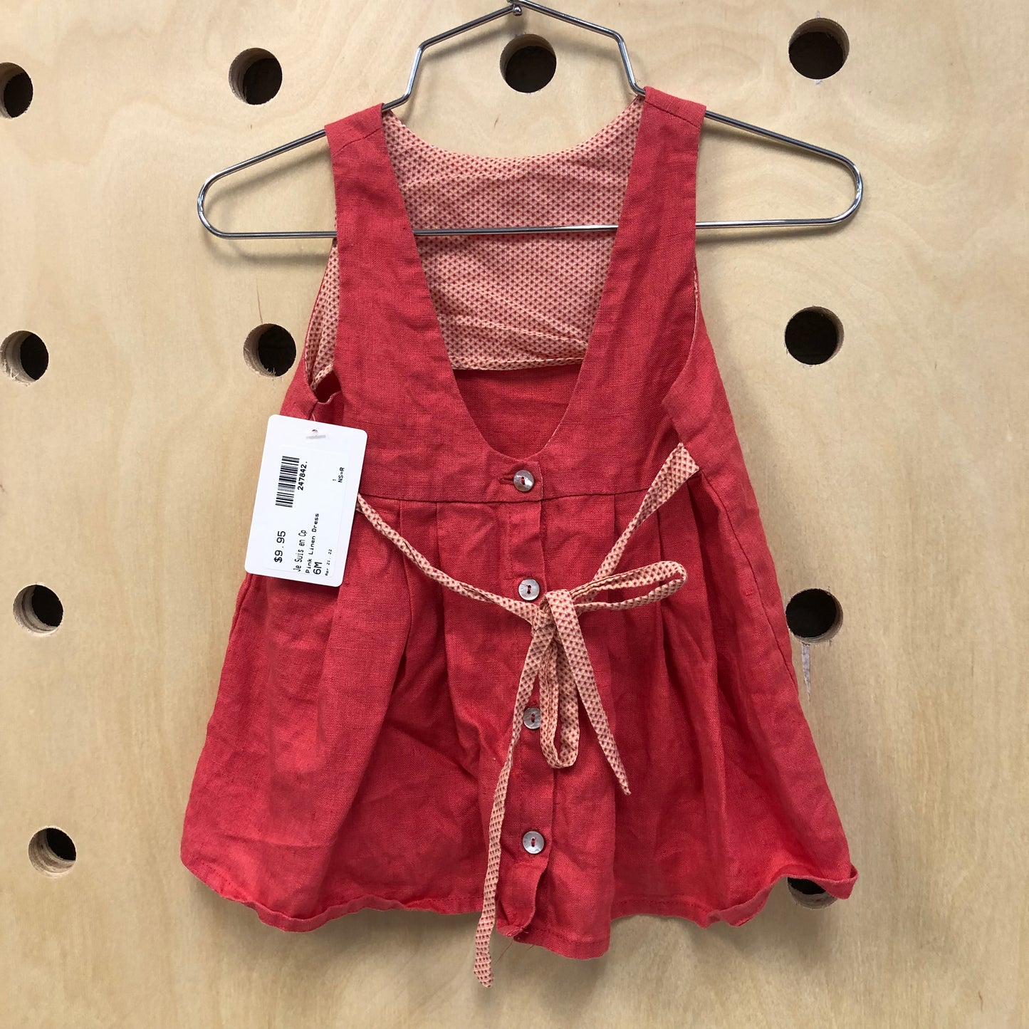 Pink Linen Dress