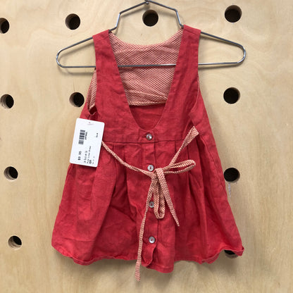 Pink Linen Dress