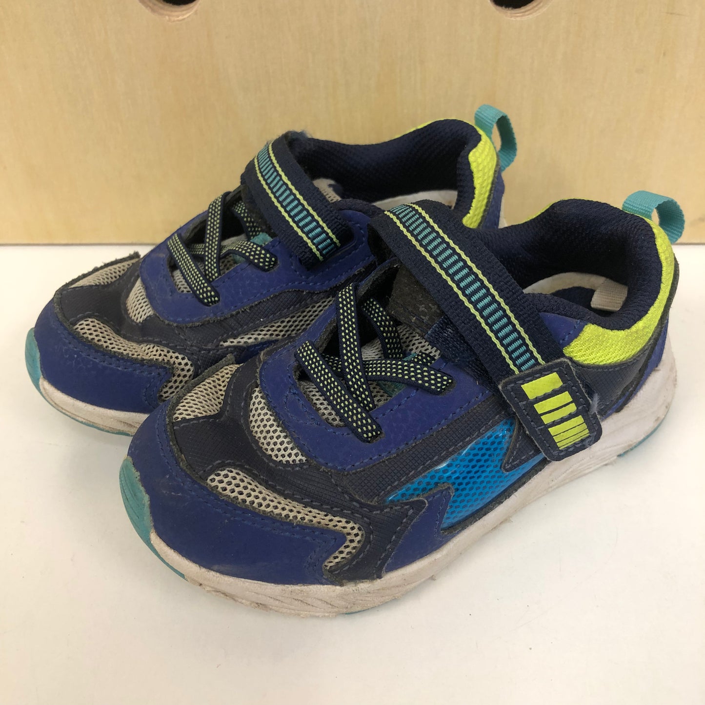Blue Velcro Sneakers