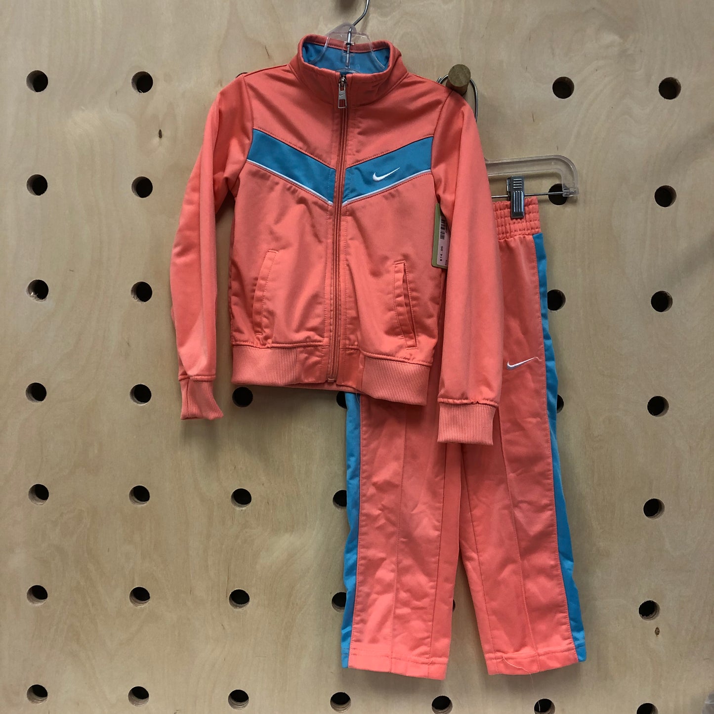 Peach & Blue Track Suit