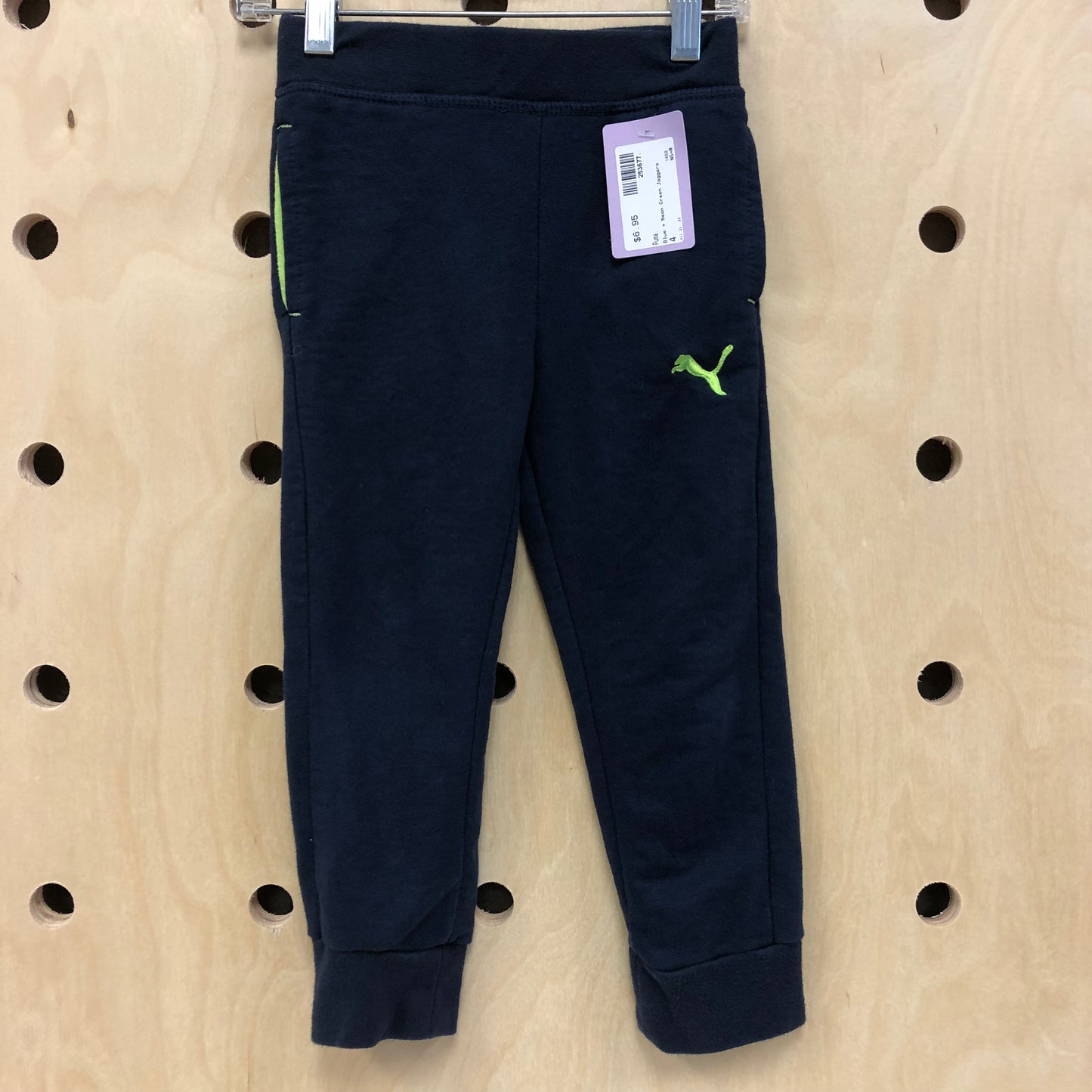 Blue + Neon Green Joggers