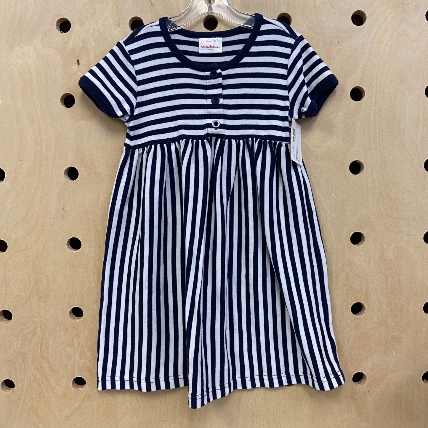 Blue + White Striped Dress